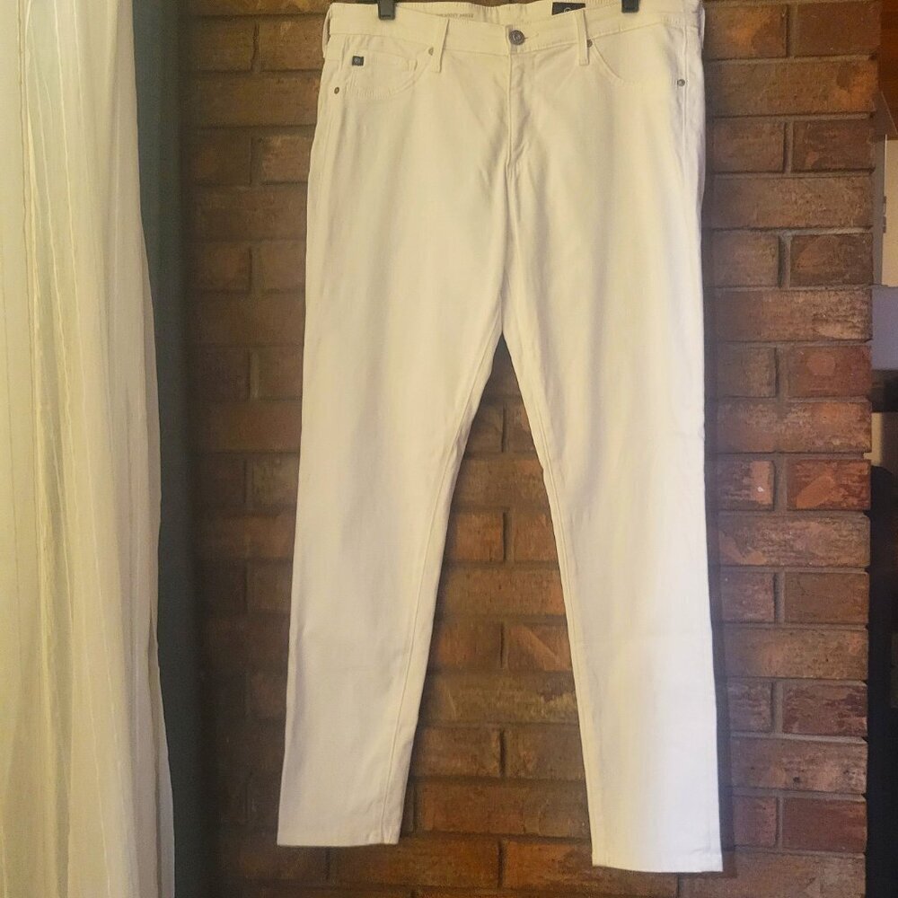 Like New! AG Abby Ankle Midrise Super Skinny Jean White - Size 31R - Picture 3 of 11